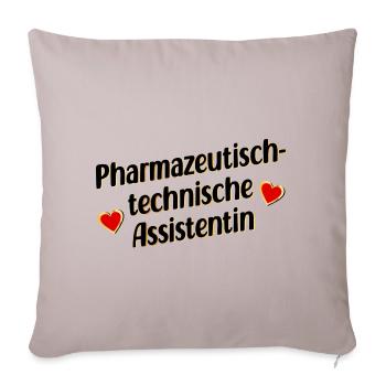 Pharmazie Apotheke Auszubildende - Sofakissenbezug 45 x 45 cm - helles Taupe - Vorne