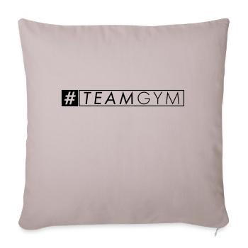 #TEAM GYM - Sofa pillowcase 17,3'' x 17,3'' (45 x 45 cm) - light taupe - Front
