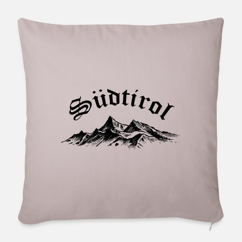 Südtirol - Sofakissenbezug 45 x 45 cm - helles Taupe