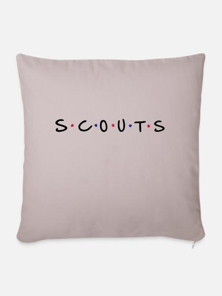 Scouts - Housse de coussin décorative 45 x 45 cm - taupe clair