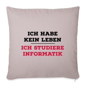 computer scientist - Sofa pillowcase 17,3'' x 17,3'' (45 x 45 cm) - light taupe - Front