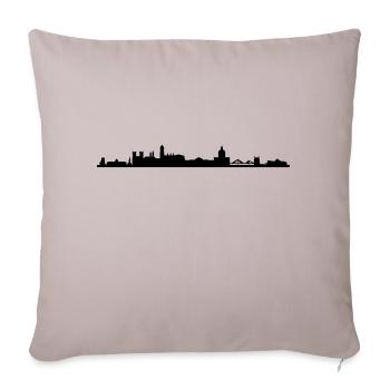 Skyline Lissabon - Sofakissenbezug 45 x 45 cm - helles Taupe - Vorne
