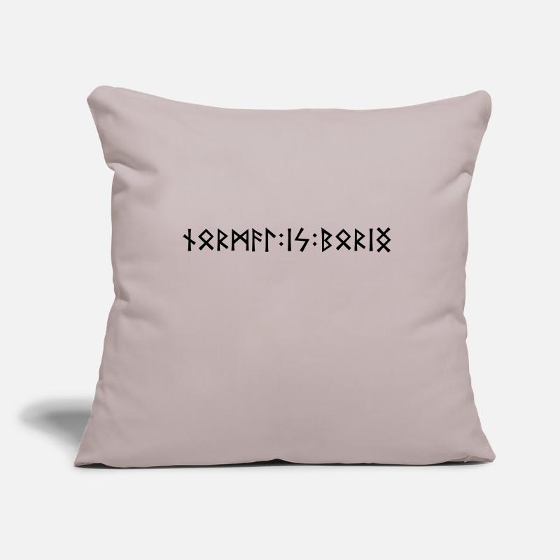 Normal is Boring - rune script Sofa pillowcase 17,3'' x 17,3'' (45 x 45 cm)
