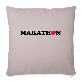marathon - Housse de coussin décorative 45 x 45 cm - taupe clair - Devant