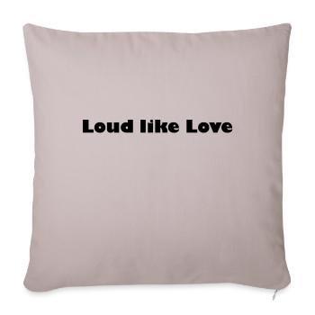 Comme l'amour - Housse de coussin décorative 45 x 45 cm - taupe clair - Devant