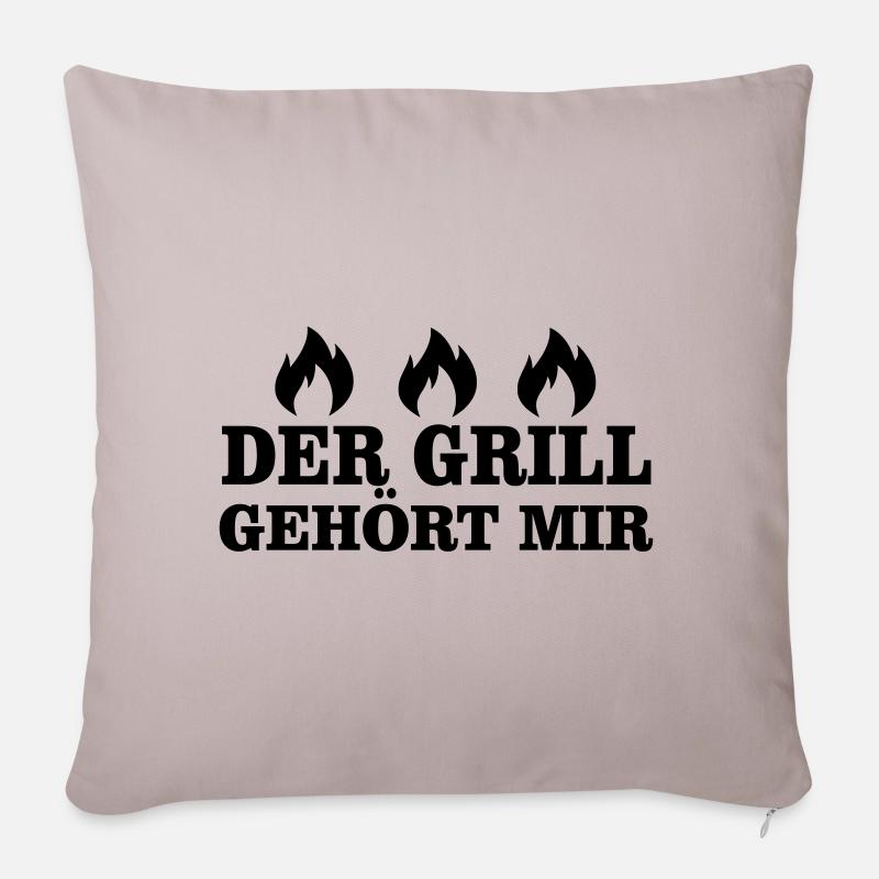 Grillmeister - Sofakissenbezug 45 x 45 cm - helles Taupe
