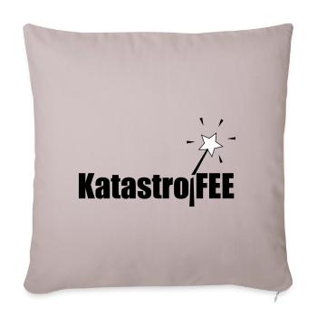 KatastroFee - Sofakissenbezug 45 x 45 cm - helles Taupe - Vorne