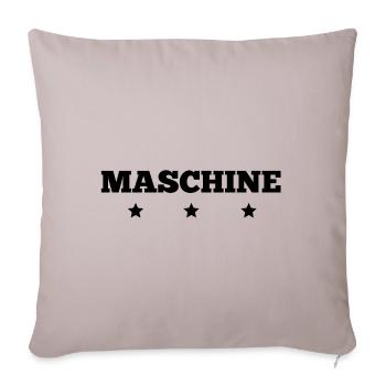 Maschine - Sofakissenbezug 45 x 45 cm - helles Taupe - Vorne