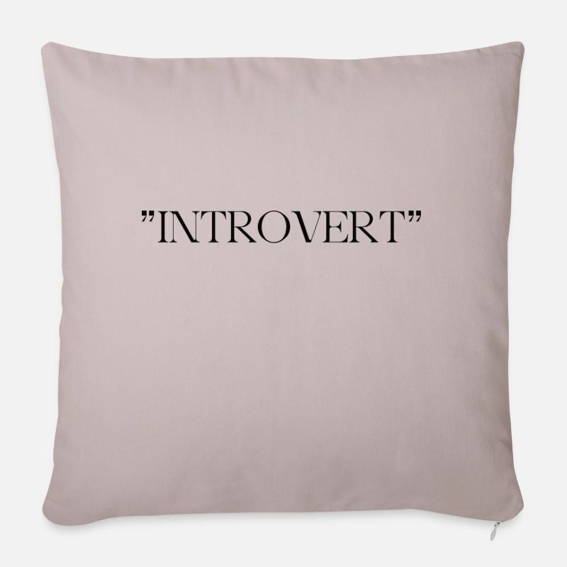 INTROVERT - Sofakissenbezug 45 x 45 cm - helles Taupe