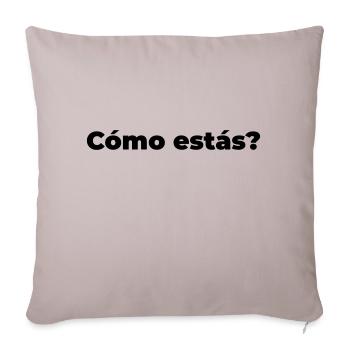 como estas - Sofakissenbezug 45 x 45 cm - helles Taupe - Vorne