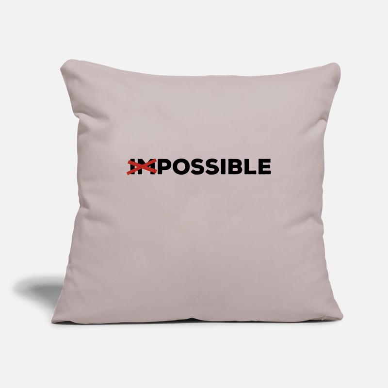 possible possible feasible way out solution Optimist yes Sofa pillowcase 17,3'' x 17,3'' (45 x 45 cm)