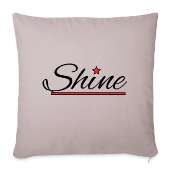Shine - Sofakissenbezug 45 x 45 cm - helles Taupe - Vorne