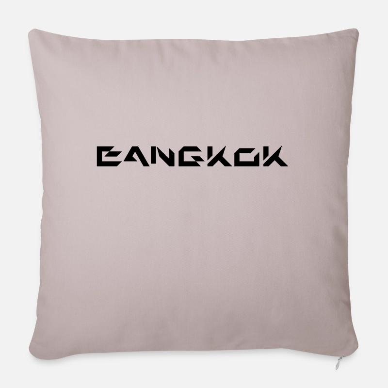 Bangkok II - Housse de coussin décorative 45 x 45 cm - taupe clair