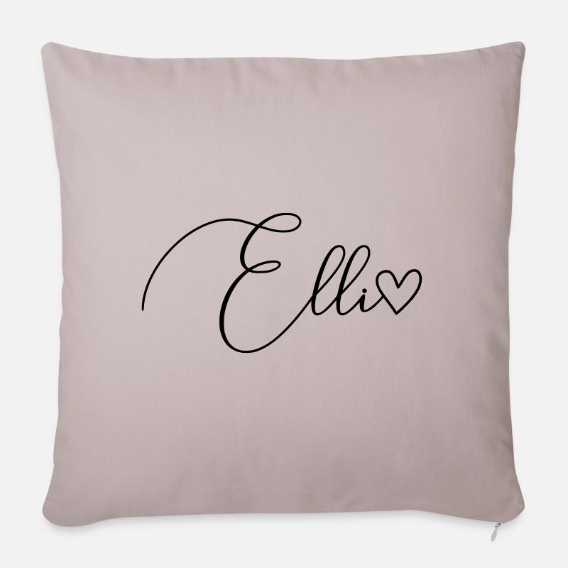 Elli Name Vorname Mädchen - Sofakissenbezug 45 x 45 cm - helles Taupe