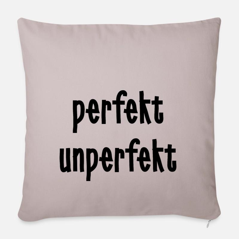 perfekt unperfekt - Sofakissenbezug 45 x 45 cm - helles Taupe