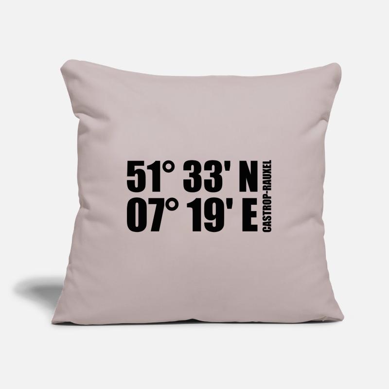 Castrop-Rauxel coordinates Sofa pillowcase 17,3'' x 17,3'' (45 x 45 cm)