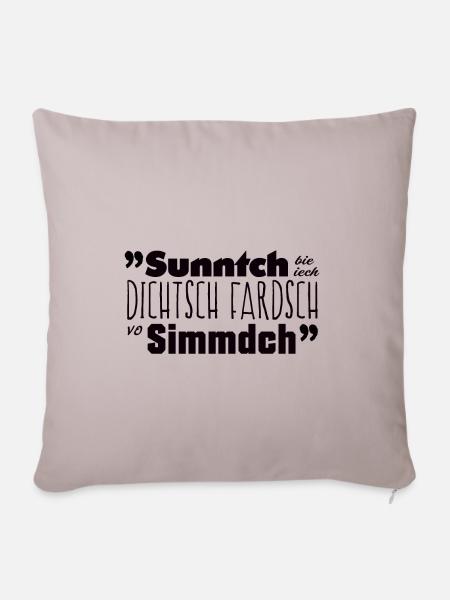 Oberlausitzer Wochenende - Sofakissenbezug 45 x 45 cm - helles Taupe