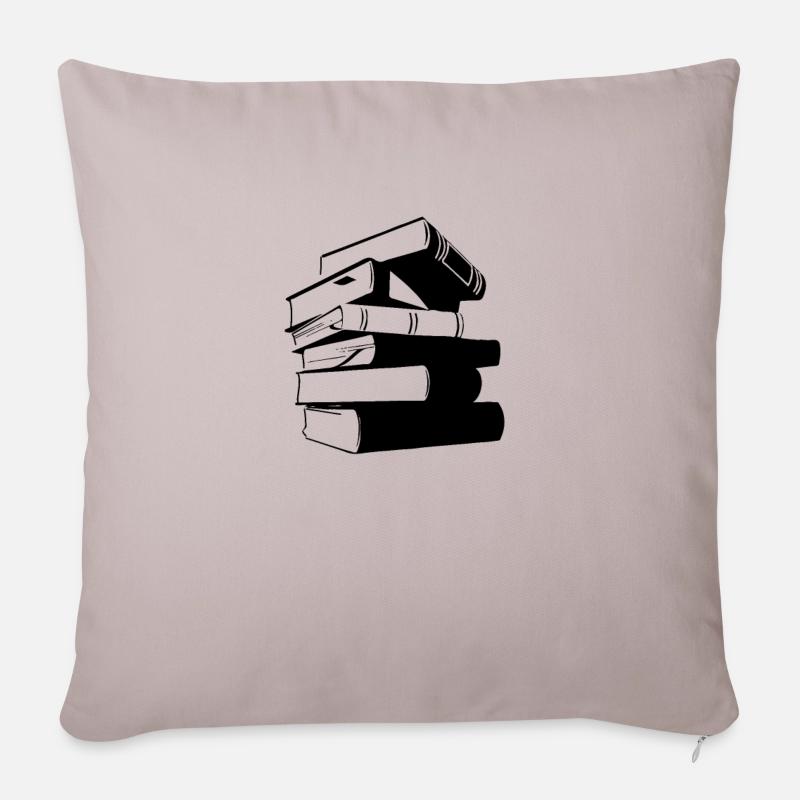 Books - Sofakissenbezug 45 x 45 cm - helles Taupe