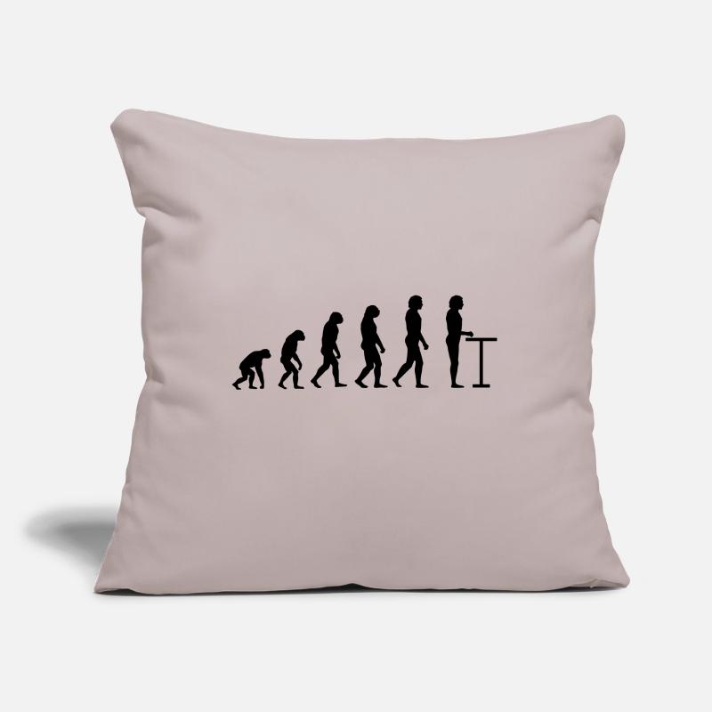 Evolution am Stehtisch Sofakissenbezug 45 x 45 cm