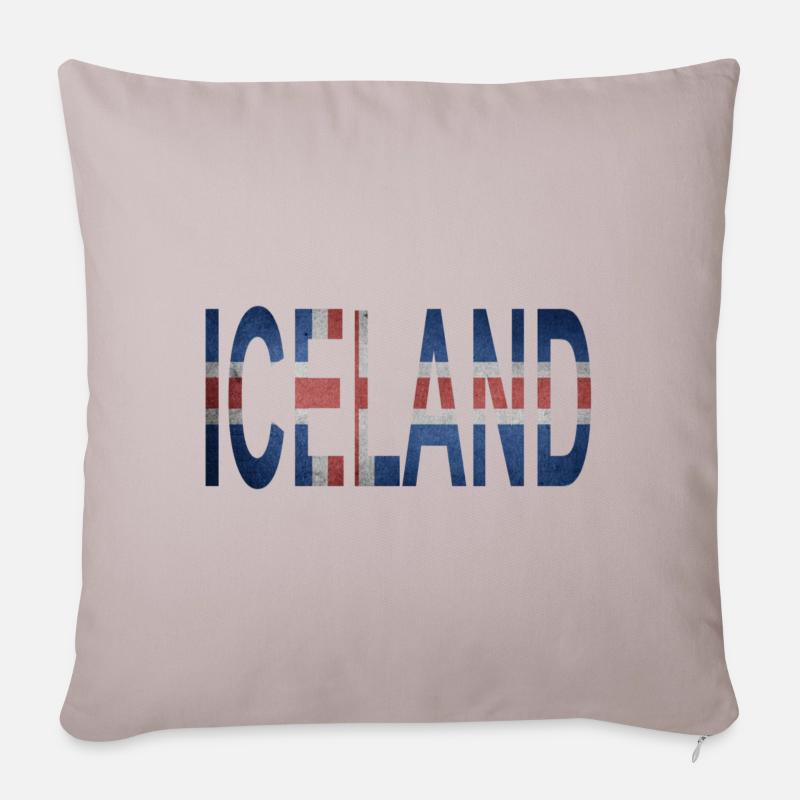 Island - Sofakissenbezug 45 x 45 cm - helles Taupe