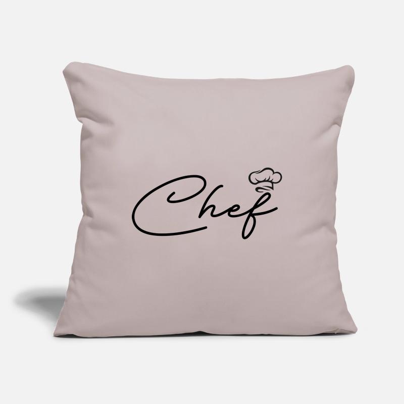Personalized chef Sofa pillowcase 17,3'' x 17,3'' (45 x 45 cm)