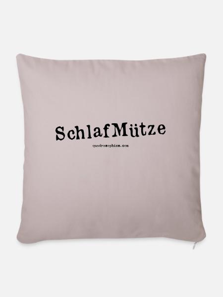Schlafmütze - Sofakissenbezug 45 x 45 cm - helles Taupe