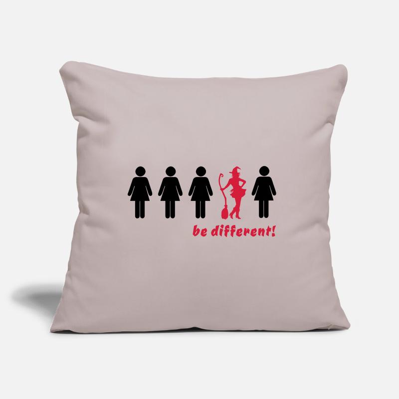 be different! - be different (witch) Sofa pillowcase 17,3'' x 17,3'' (45 x 45 cm)