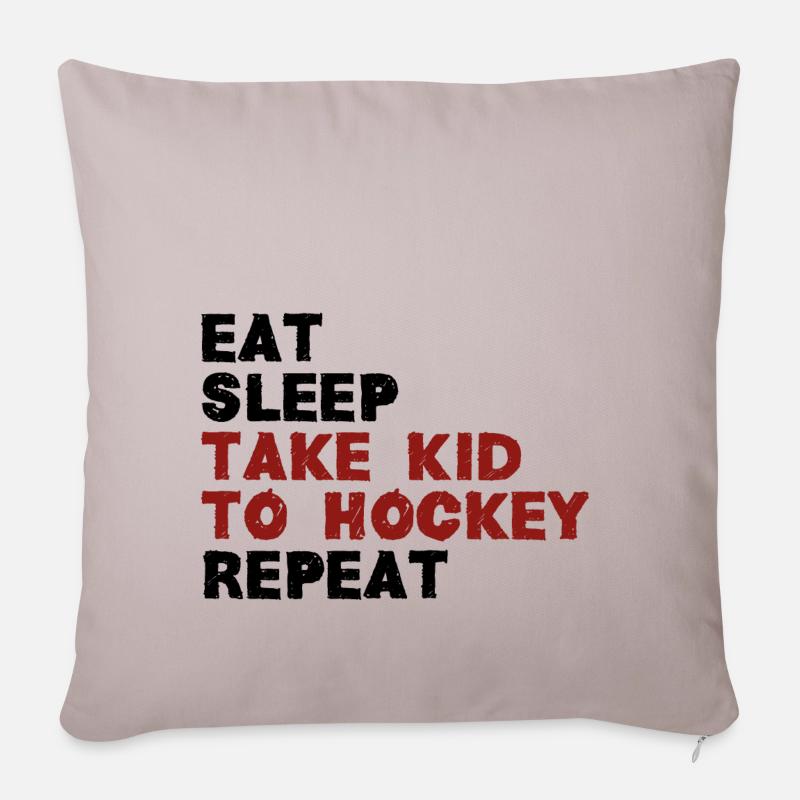 Take kid to hockey - Sofakissenbezug 45 x 45 cm - helles Taupe