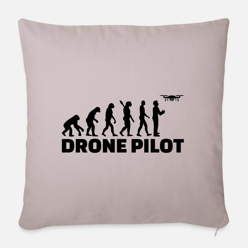 drone - Housse de coussin décorative 45 x 45 cm - taupe clair
