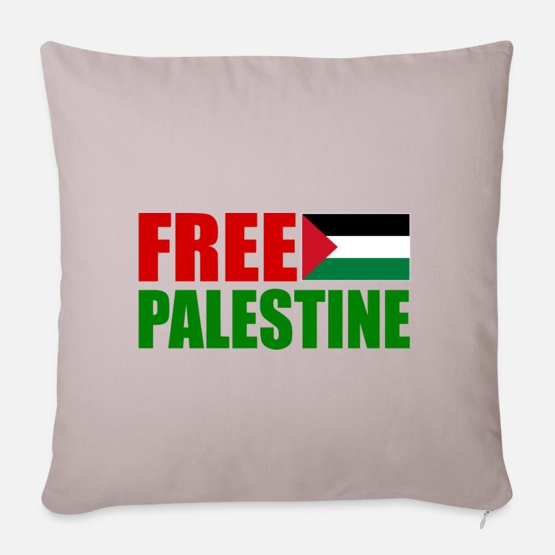 Free palestine - Sofakissenbezug 45 x 45 cm - helles Taupe
