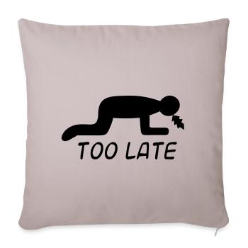 Alcohol Party Hangover Gift for PartyGoers - Sofa pillowcase 17,3'' x 17,3'' (45 x 45 cm) - light taupe - Front