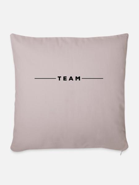 team trennstrich - Sofakissenbezug 45 x 45 cm - helles Taupe