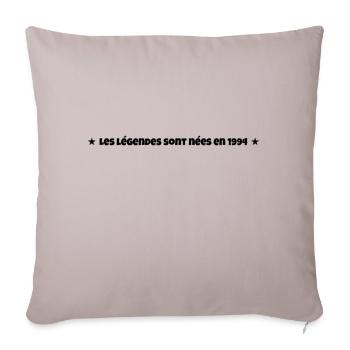 Les légendes sont nées en 1994 - Housse de coussin décorative 45 x 45 cm - taupe clair - Devant