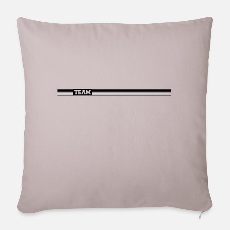 Team - Housse de coussin décorative 45 x 45 cm - taupe clair