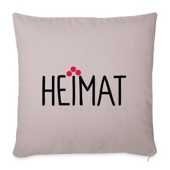 Heimat - Sofakissenbezug 45 x 45 cm - helles Taupe - Vorne