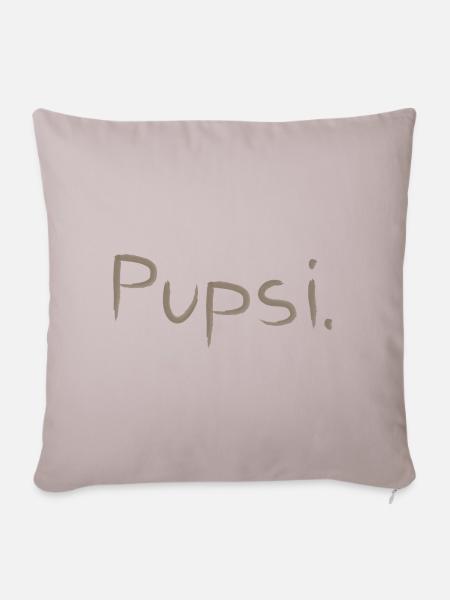 PUPSI - Sofakissenbezug 45 x 45 cm - helles Taupe