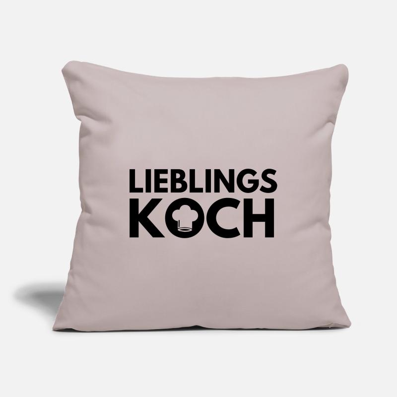Lieblingskoch bester Koch kochen Spruch Geschenk Sofakissenbezug 45 x 45 cm