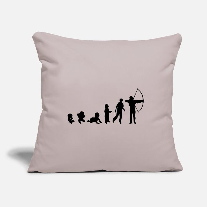 Evolution Mensch Sport Bogen schießen Sofakissenbezug 45 x 45 cm