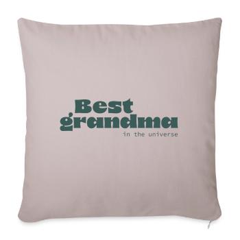 Meilleure grand-mère de l’univers - Housse de coussin décorative 45 x 45 cm - taupe clair - Devant