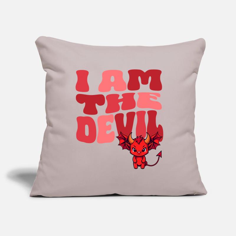 Devil Little Devil Devil Devil Woman Devil Guy Sofa pillowcase 17,3'' x 17,3'' (45 x 45 cm)