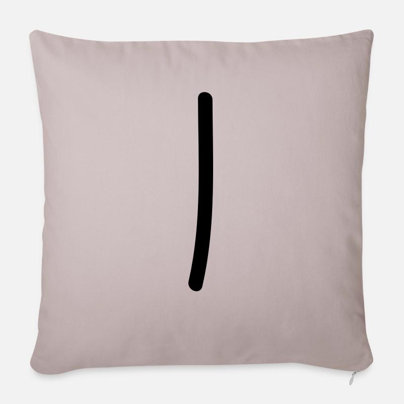 tage_zaehlen_1 - Sofakissenbezug 45 x 45 cm - helles Taupe