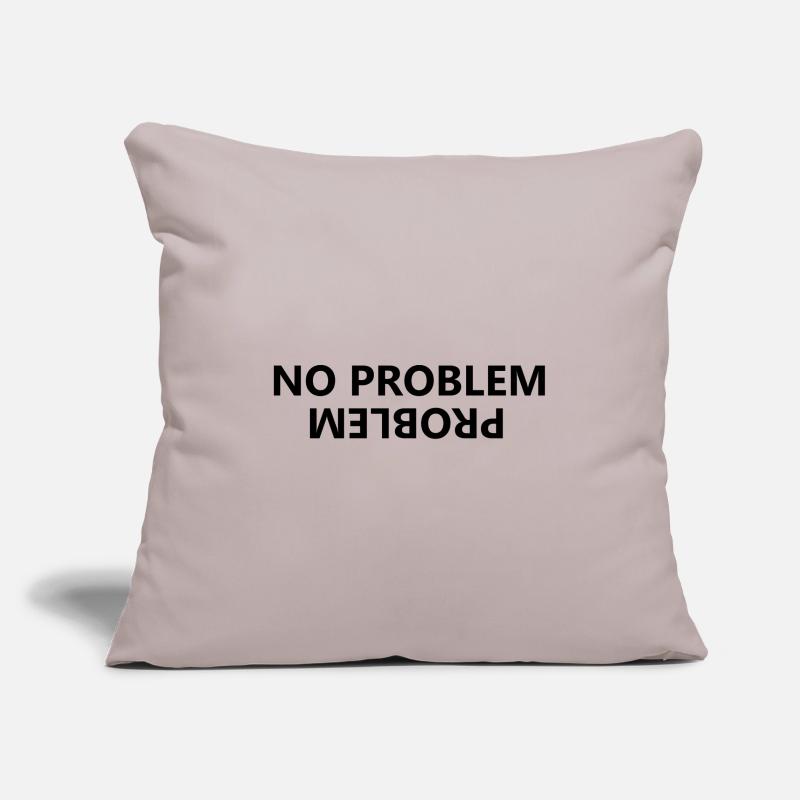 No problem, problem Sofa pillowcase 17,3'' x 17,3'' (45 x 45 cm)