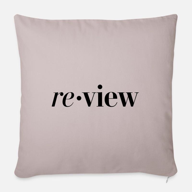 review - Sofa pillowcase 17,3'' x 17,3'' (45 x 45 cm) - light taupe