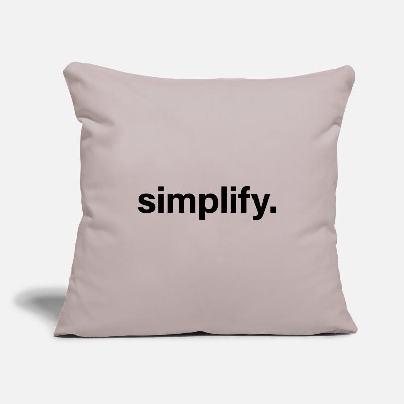simplifier Housse de coussin décorative 45 x 45 cm