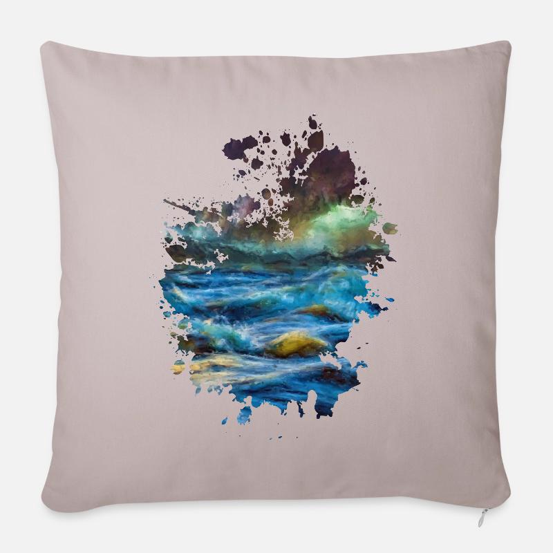 Meer - Sofakissenbezug 45 x 45 cm - helles Taupe