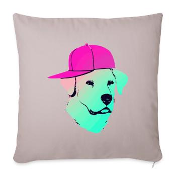 Cyber-Labrador Dog Retriever - Housse de coussin décorative 45 x 45 cm - taupe clair - Devant