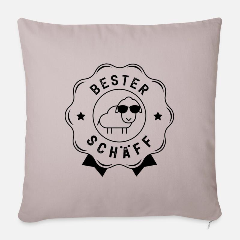 BESTER CHEF SCHÄFF BOSS - Sofakissenbezug 45 x 45 cm - helles Taupe