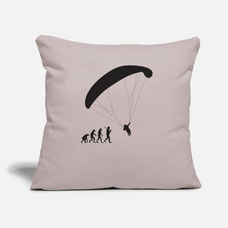Parapente Evolution Housse de coussin décorative 45 x 45 cm