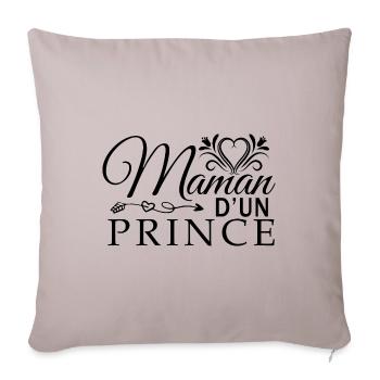 fête des mères cadeau maman ma maman anniversaire - Housse de coussin décorative 45 x 45 cm - taupe clair - Devant