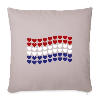 Netherlands Flag Holland Dutch Flag - Sofa pillowcase 17,3'' x 17,3'' (45 x 45 cm) - light taupe - Front